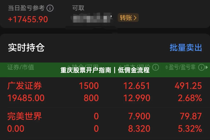 重庆股票开户指南｜低佣金流程
